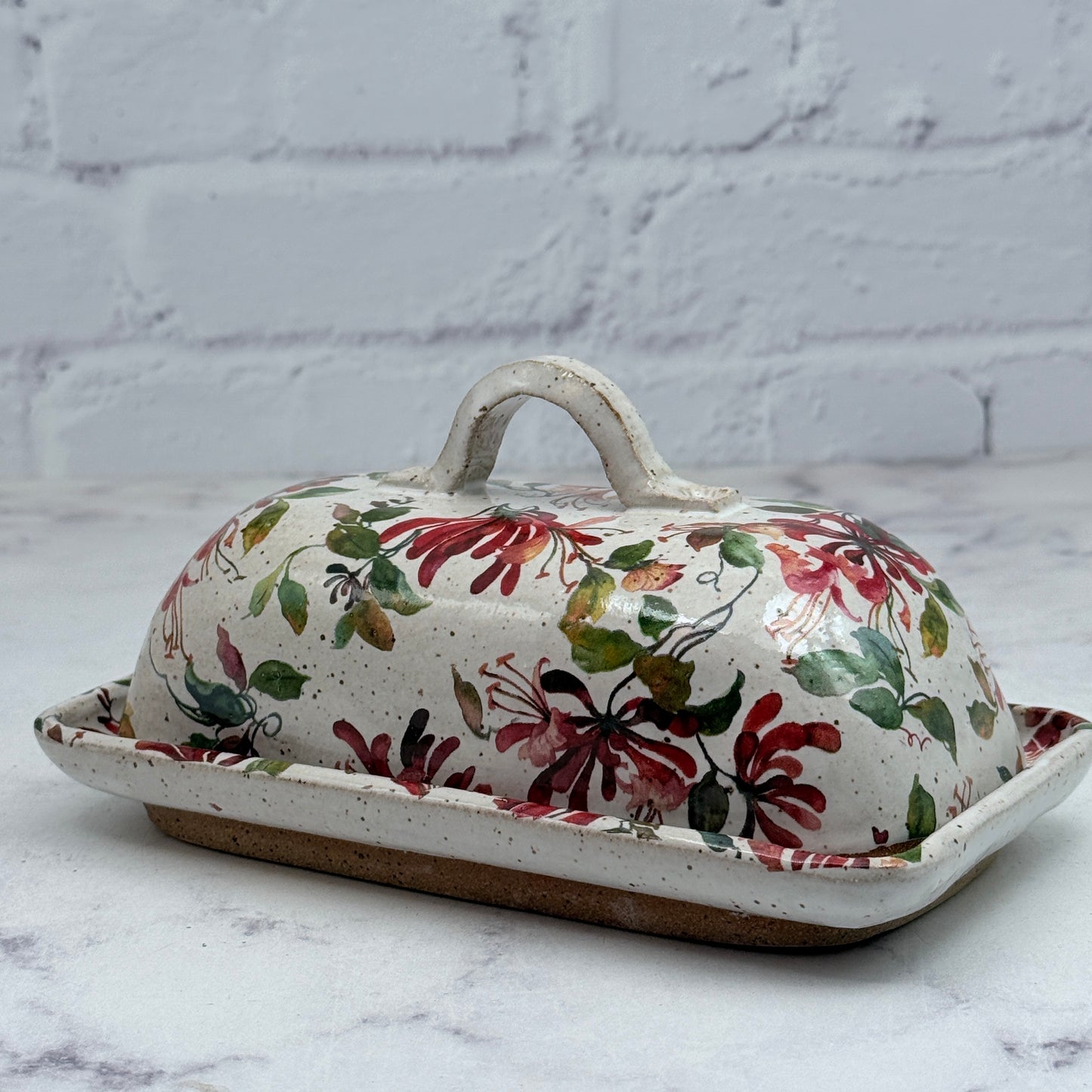 Honeysuckle Butter Dish