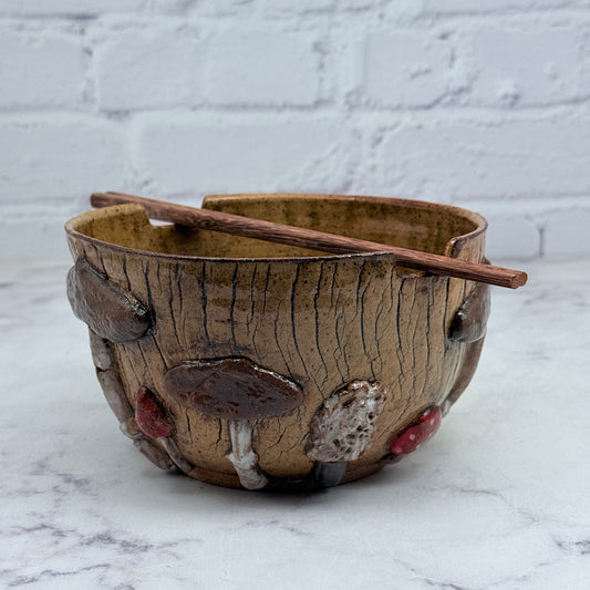 3-D Mushrooms Chopstick Bowl 1