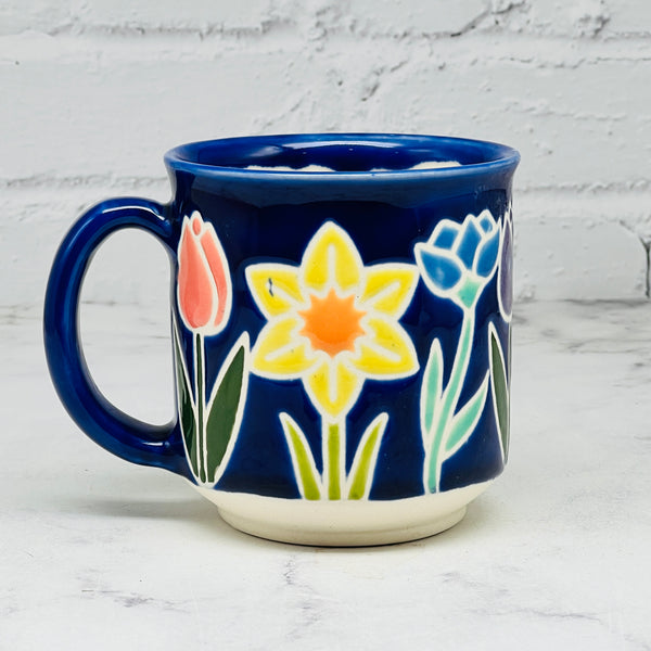 Blue Spring Flowers Mug 1