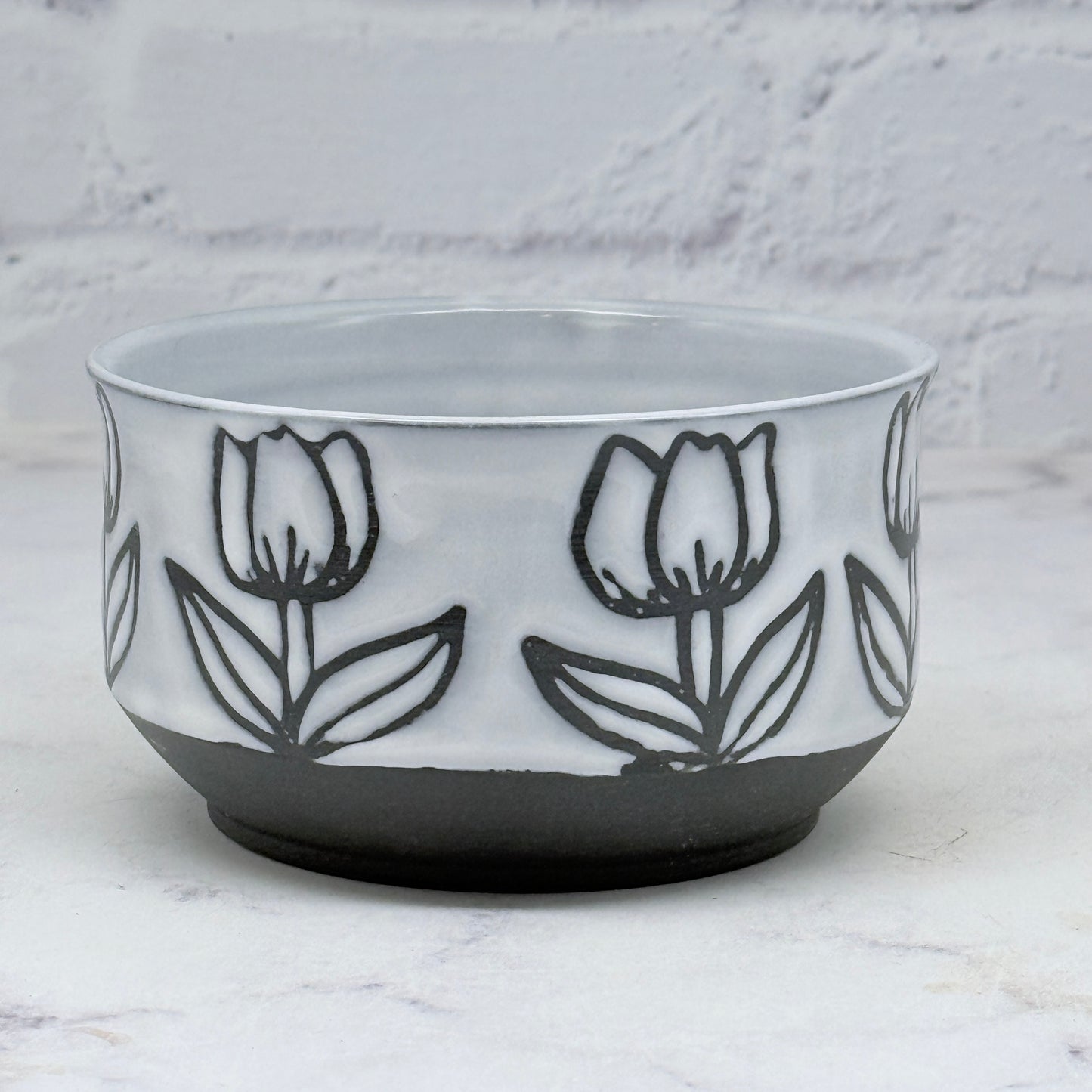 Tulips B&W Small Bowl