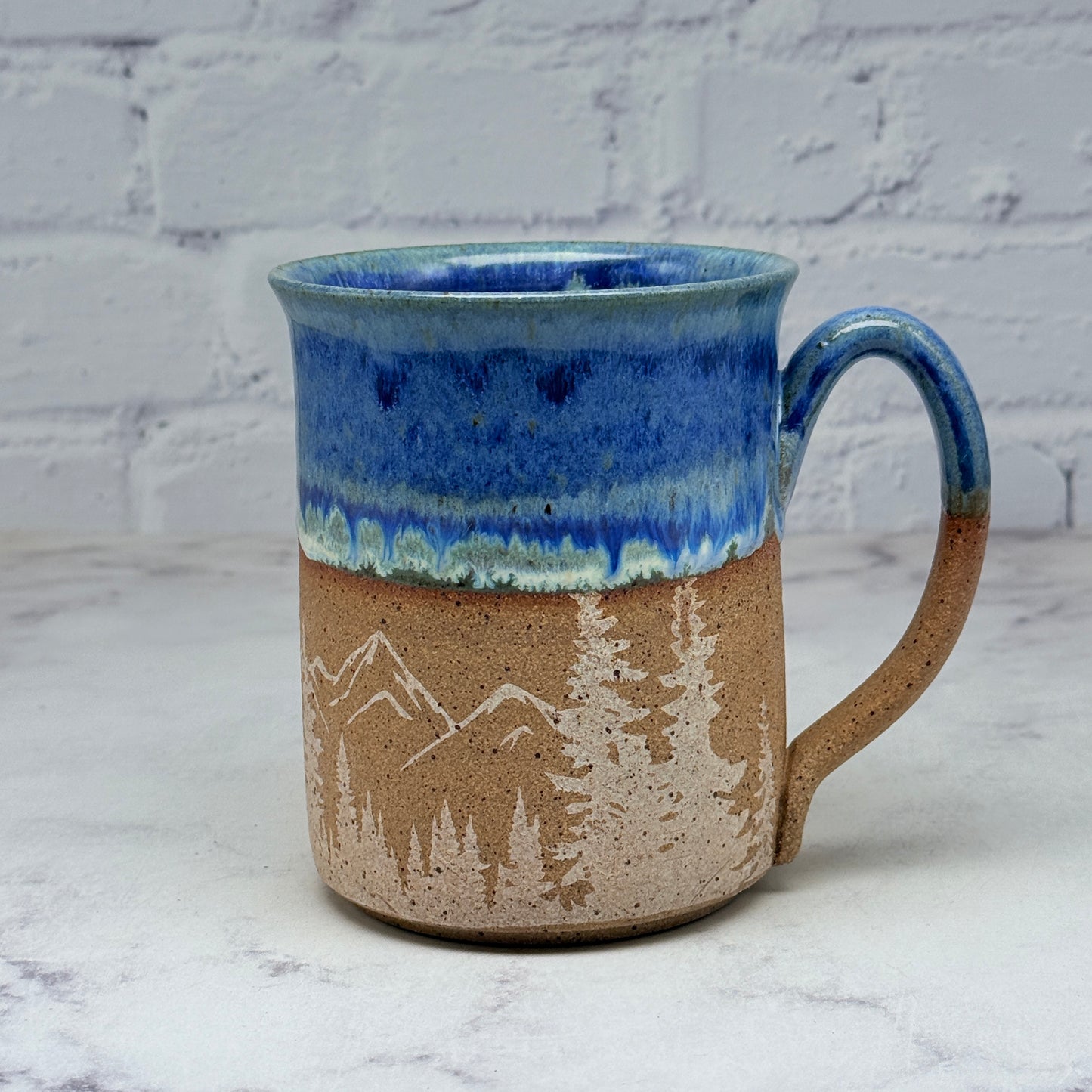 Blue with Mountains Mug 1