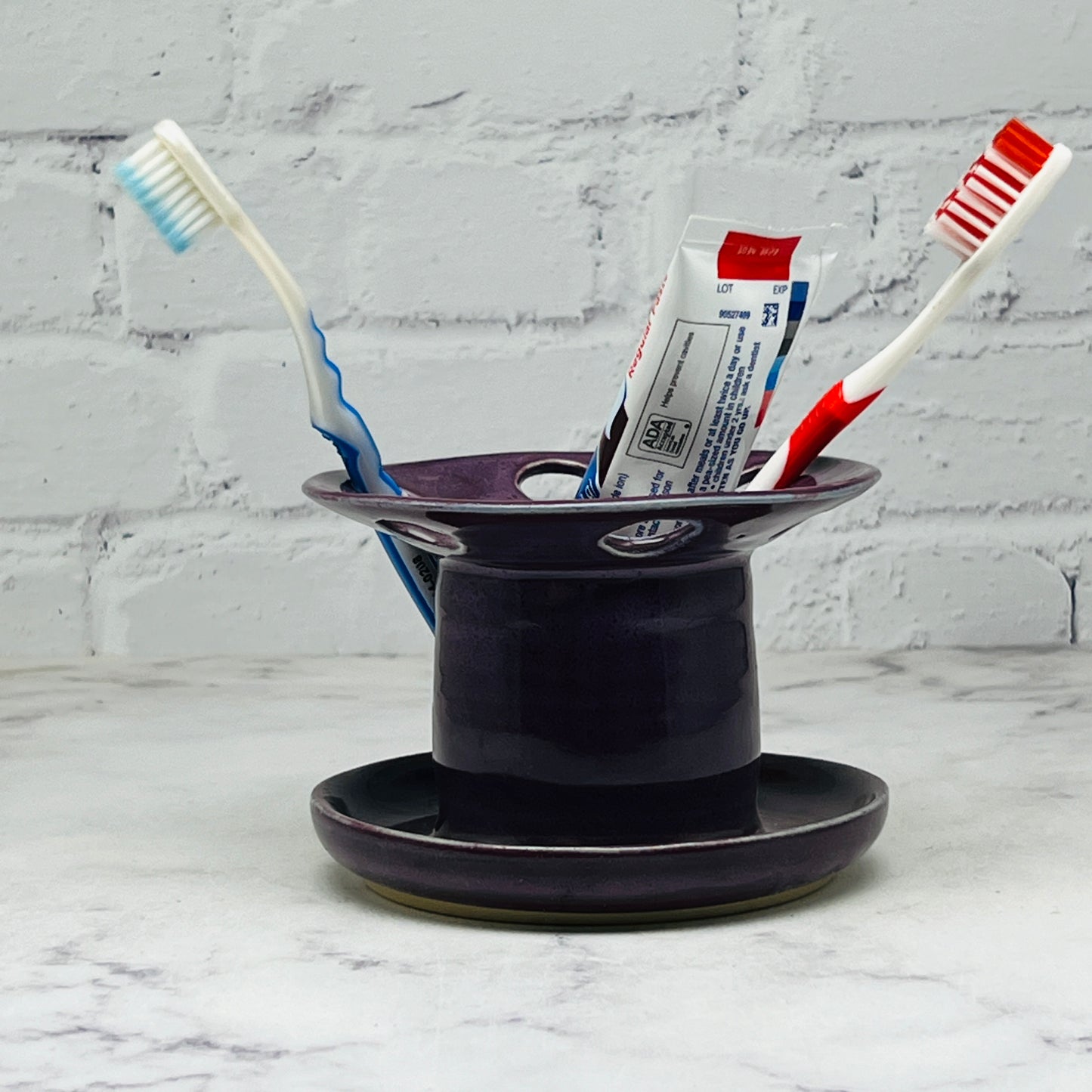 Purple Toothbrush Holder