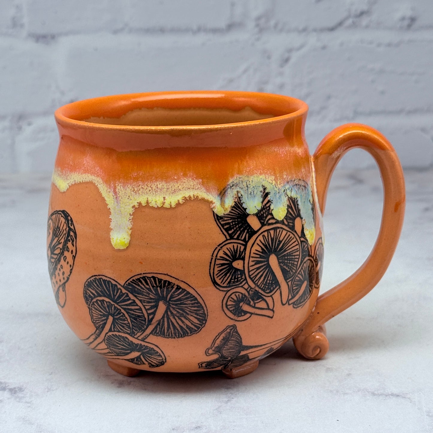 Orange Halloween Cauldron Mug 1