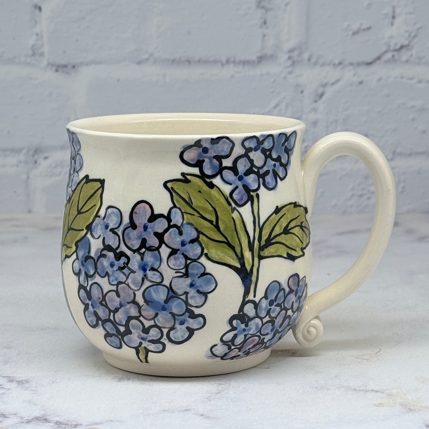 Hydrangea Watercolor Mug 1