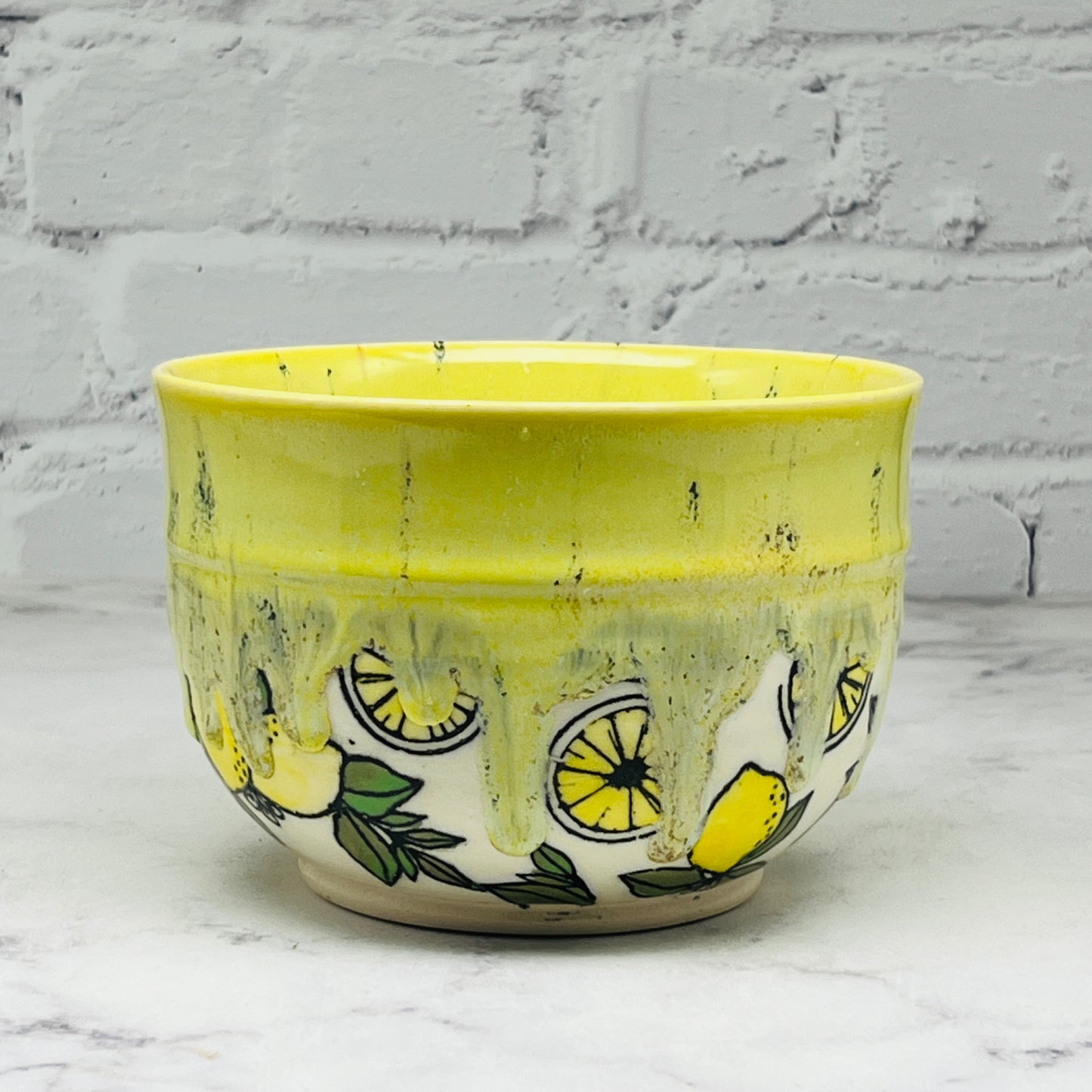 Yellow with Lemons Small Bowl