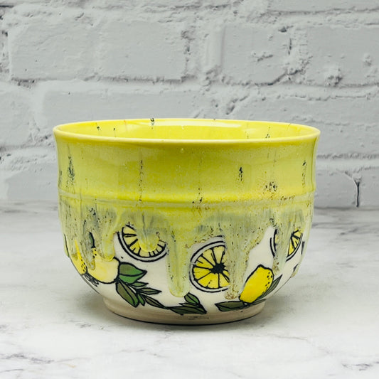 Yellow with Lemons Small Bowl