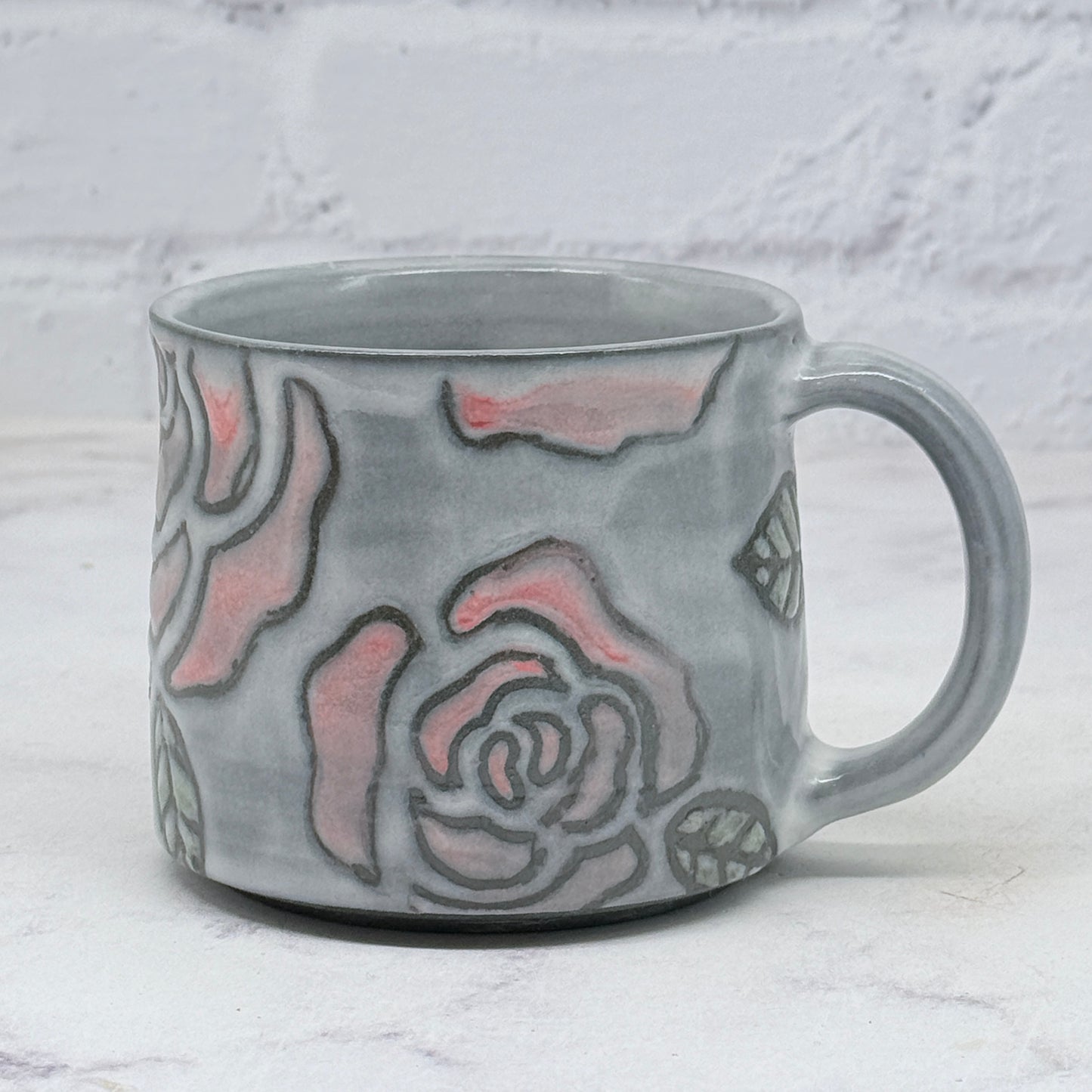 Peonies B&W Mug 2