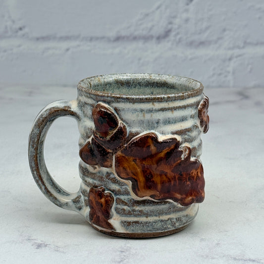 3-D Oak Leaves Espresso Mug