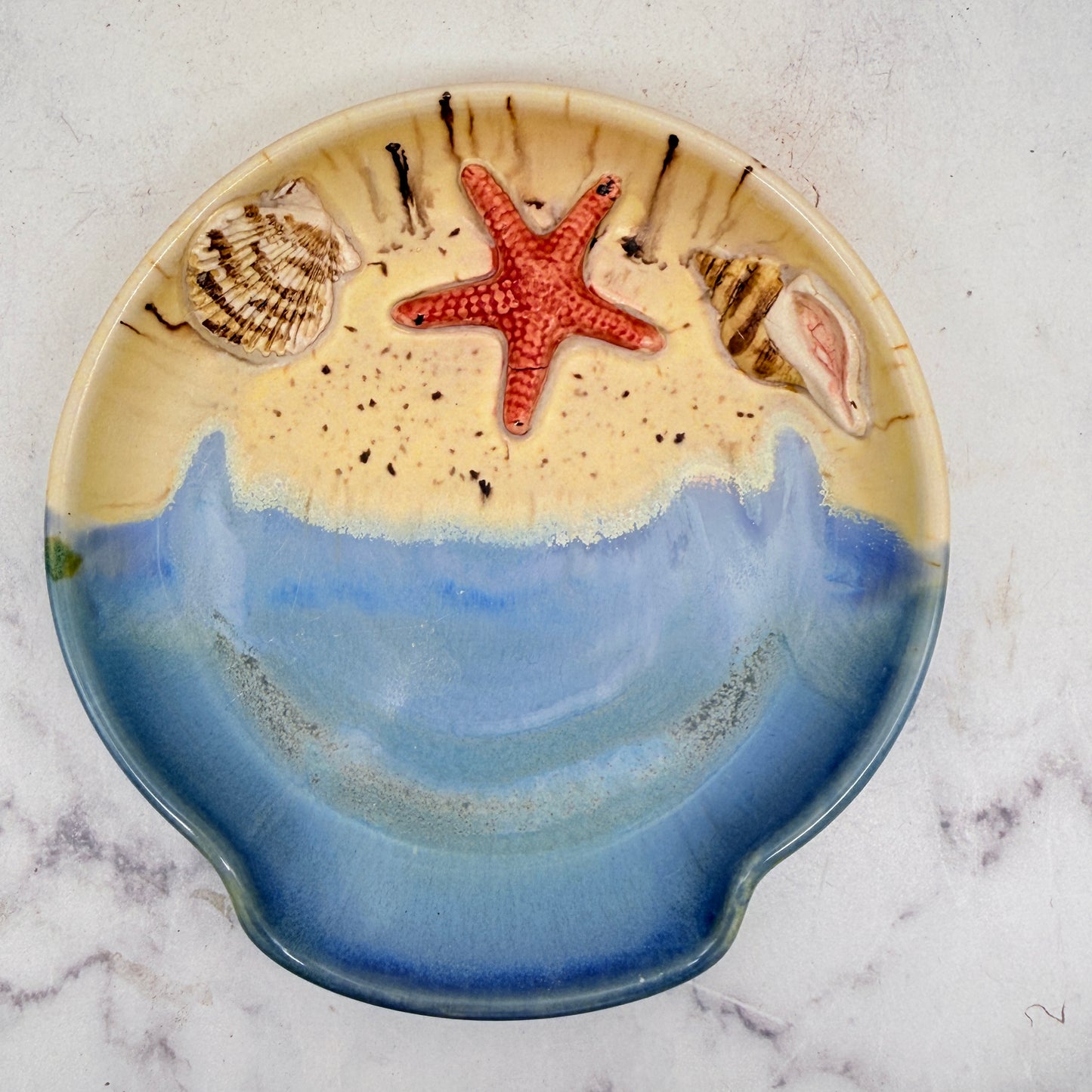 3-D Seashells Spoon Rest 1
