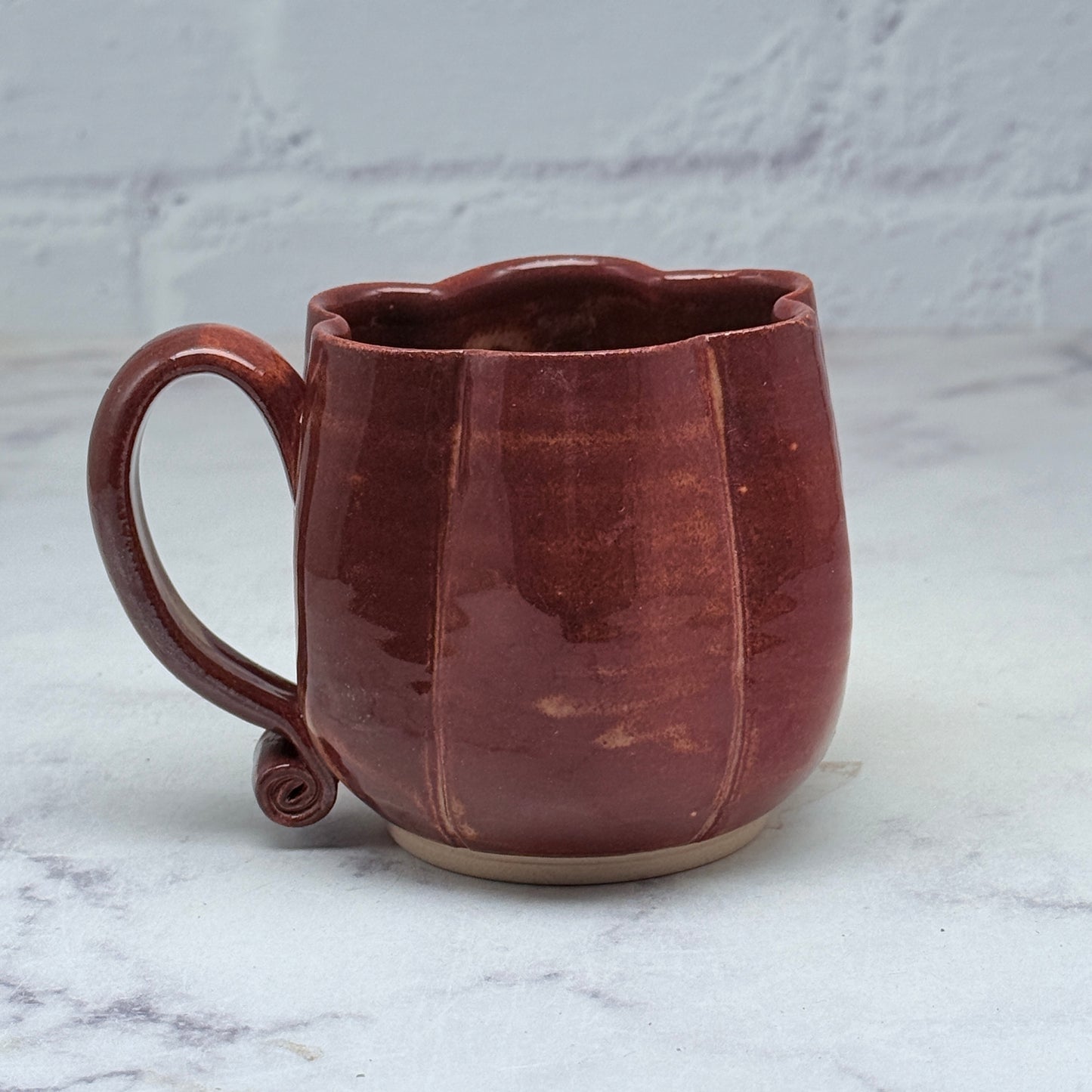 Rust Orange Pumpkin Teacup 1