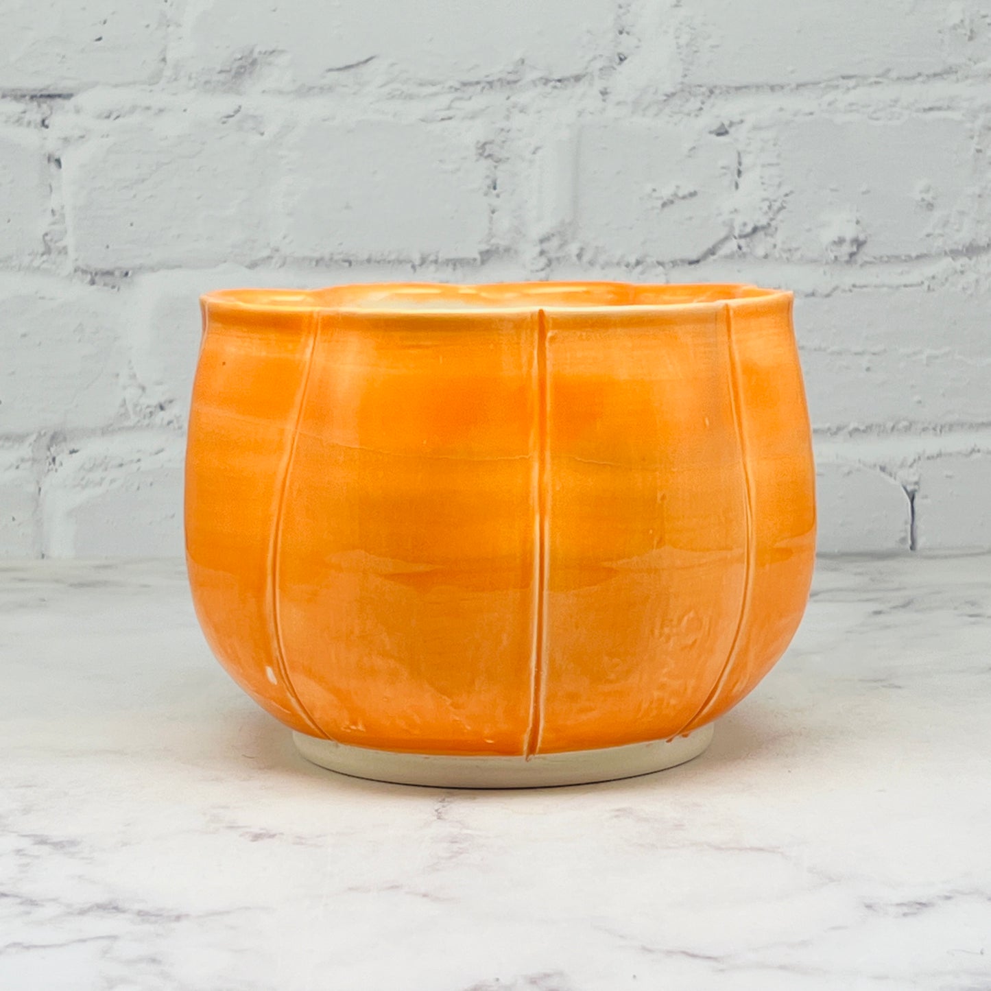 Orange Large Pumpkin Bowl 2