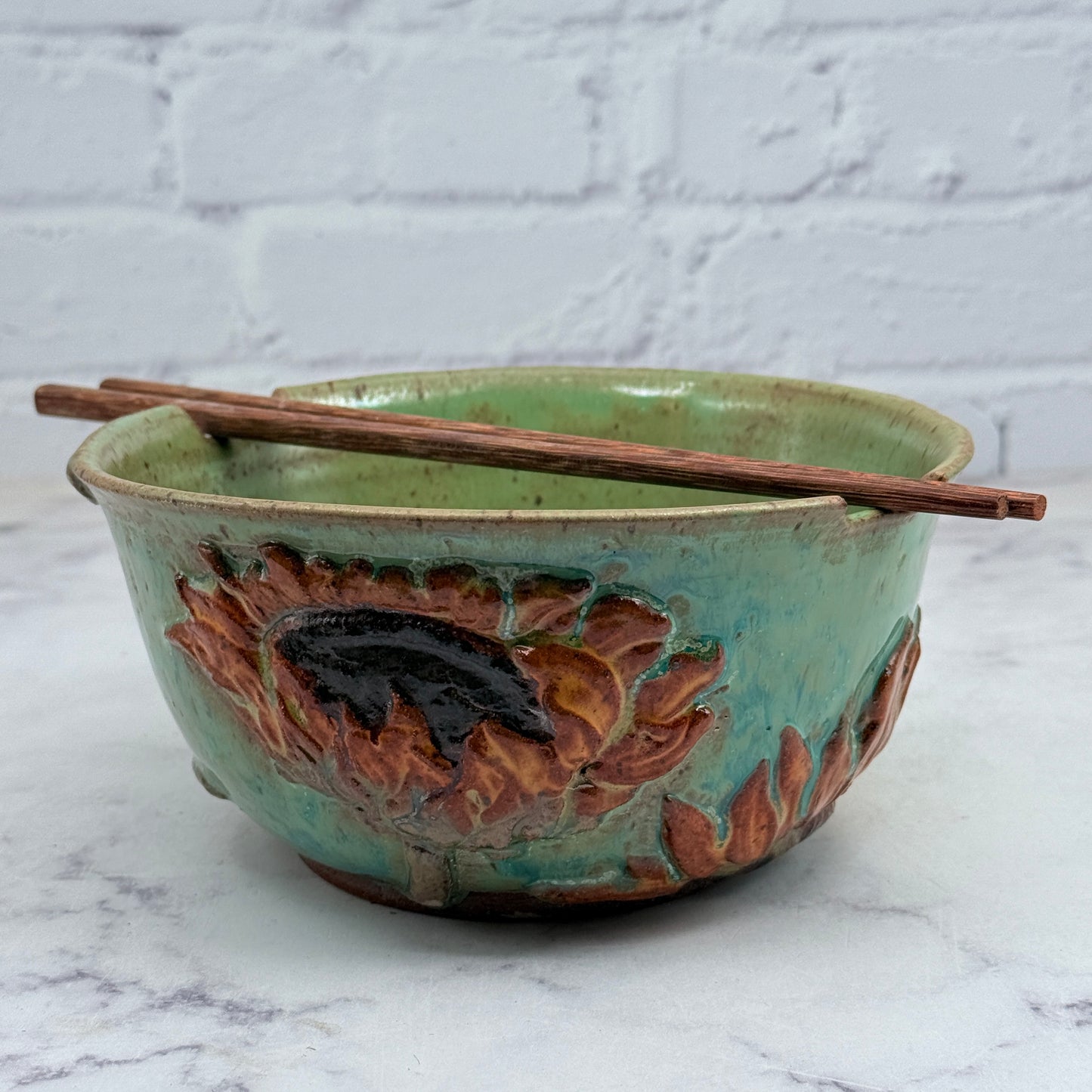 3-D Sunflower Chopstick Bowl 2