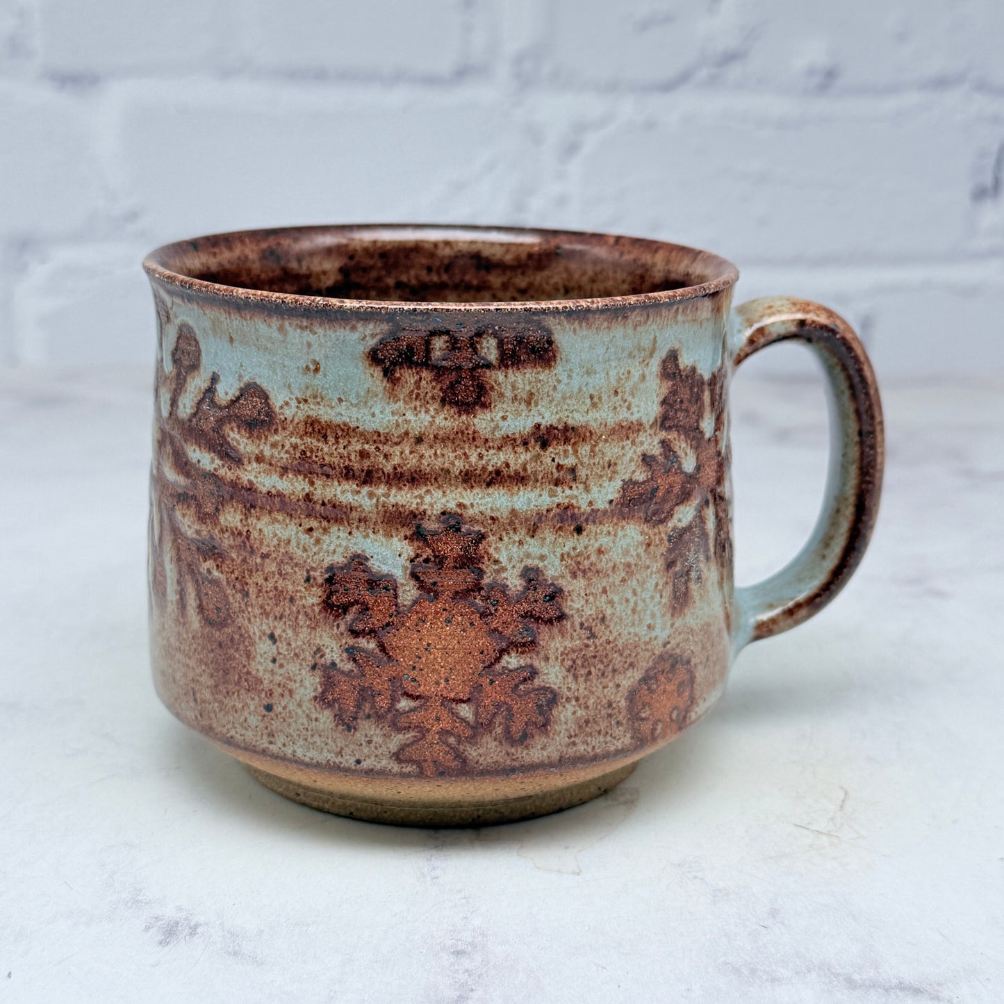 Light Blue with Snowflakes Mug 1