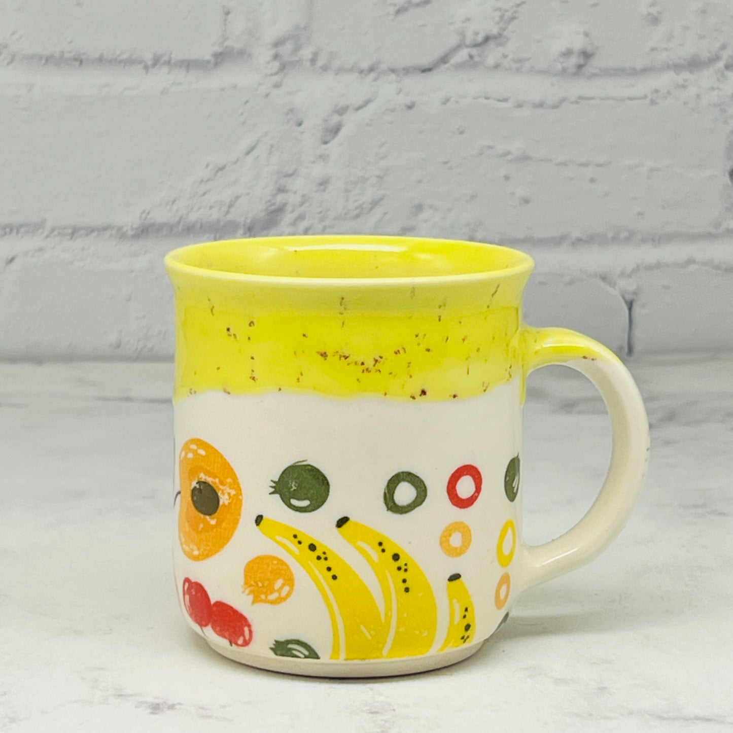 Yellow with Fruit Espresso Mug
