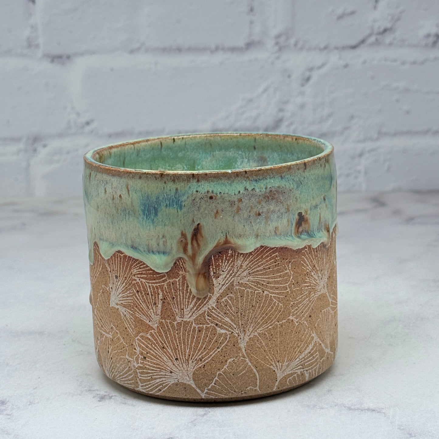 Green with Gingko Cylinder