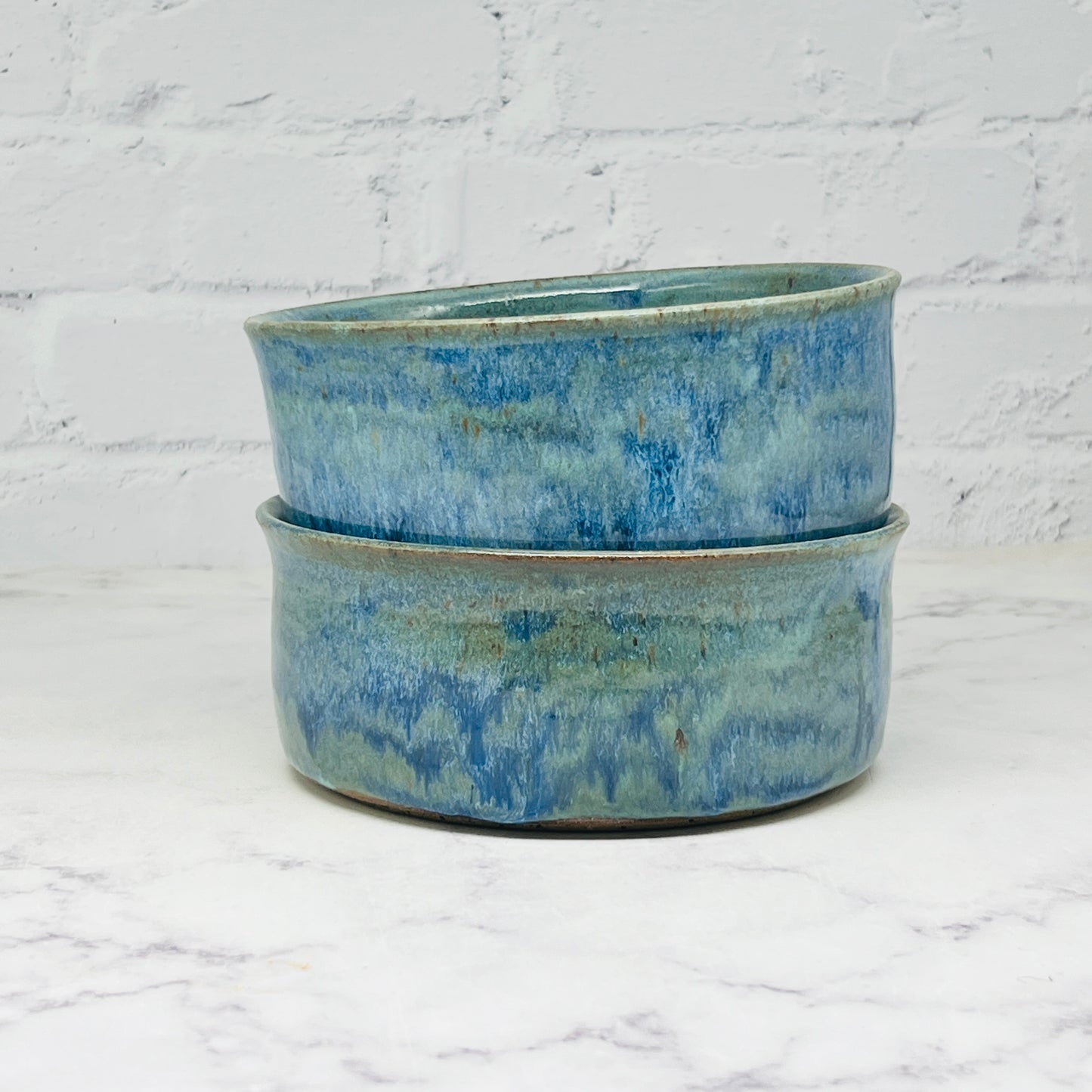 Blue Water/Food Pet Dish Set