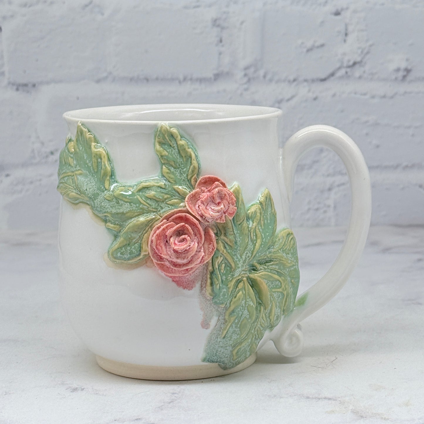 3-D Pink Roses Mug 2