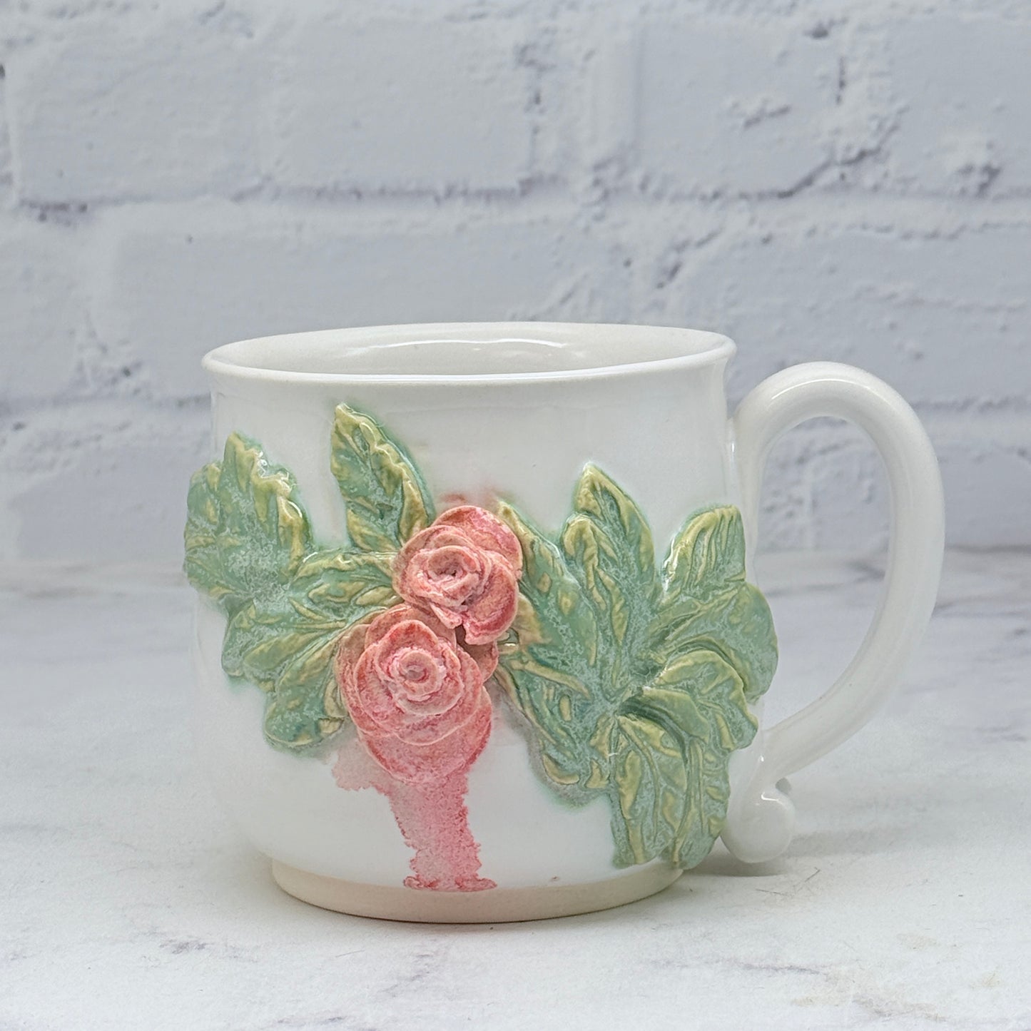 3-D Pink Roses Mug 1