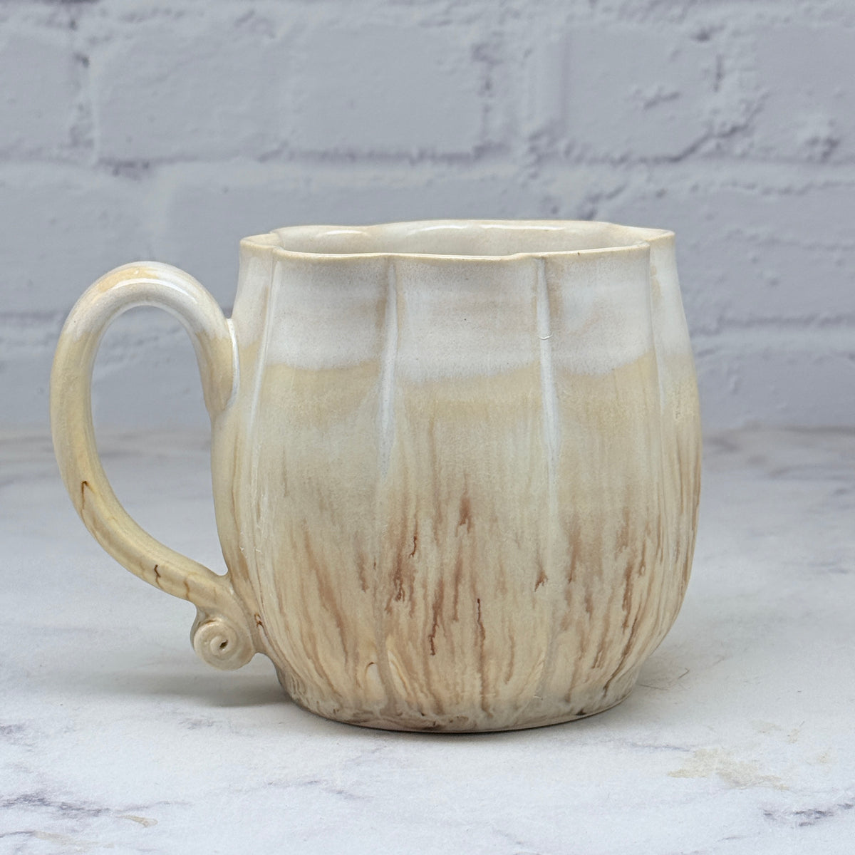 Speckled Cream Pumpkin Mug 2