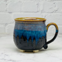 Black & Blue Spooky Season Cauldron Mug