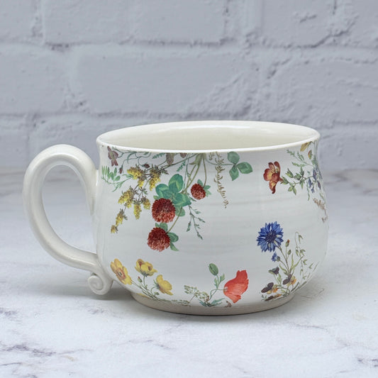 Wildflowers Porcelain Cafe Mug