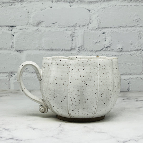 Speckled White Pumpkin Cafe Mug