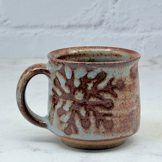 Light Blue with Snowflakes Teacup 1