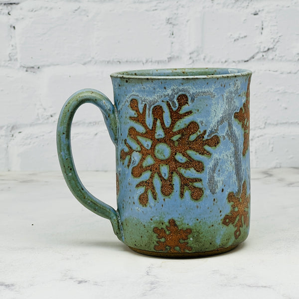 Blue Snowflakes Mug 2