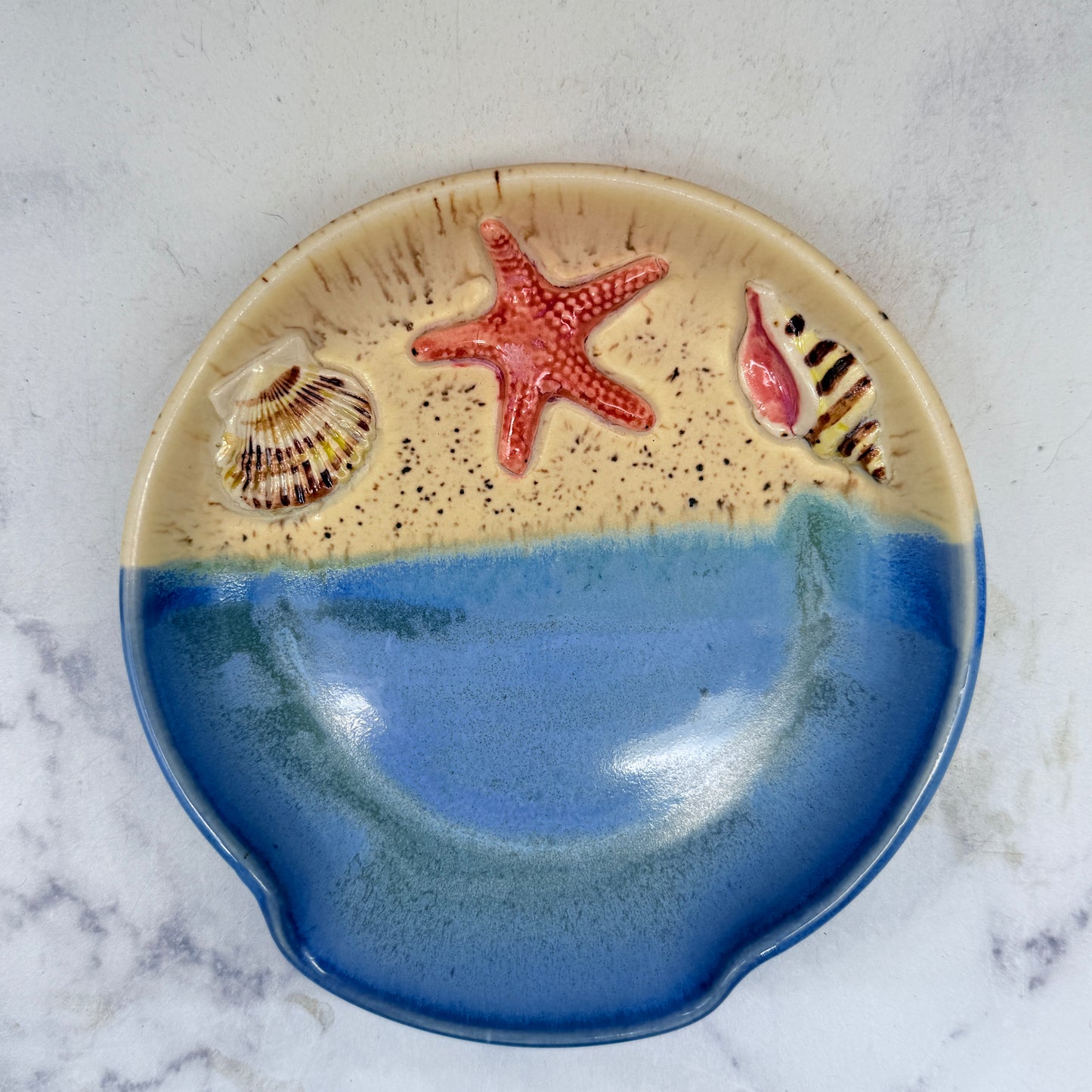 3-D Seashells Spoon Rest 1