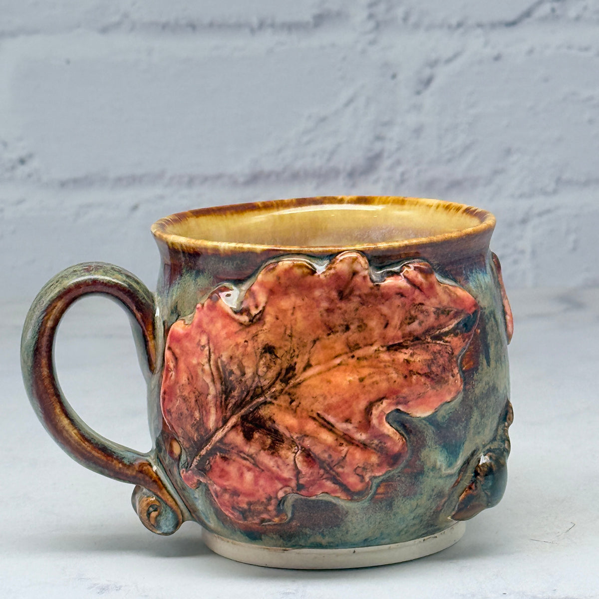 3-D Fall Leaves Teacup 1