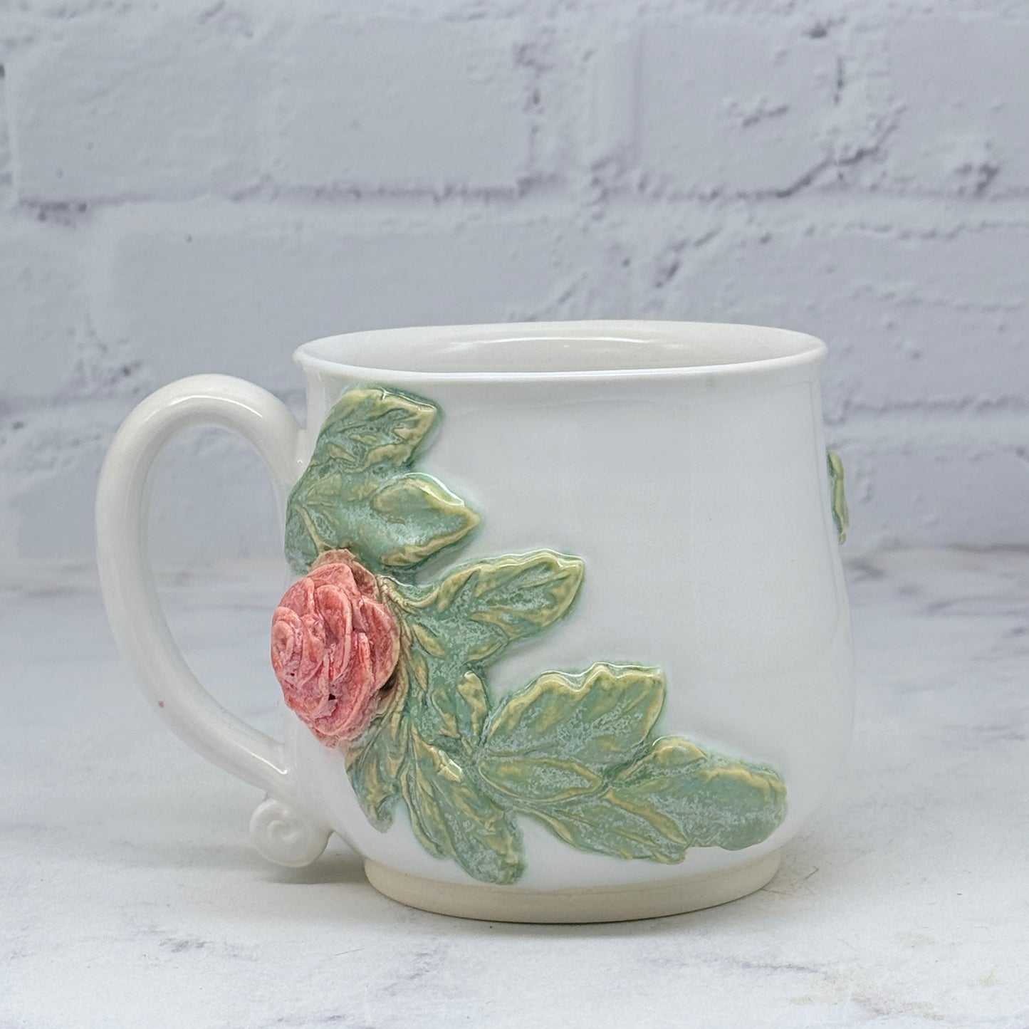 3-D Pink Roses Mug 1