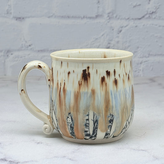 Cream with Birch Teacup