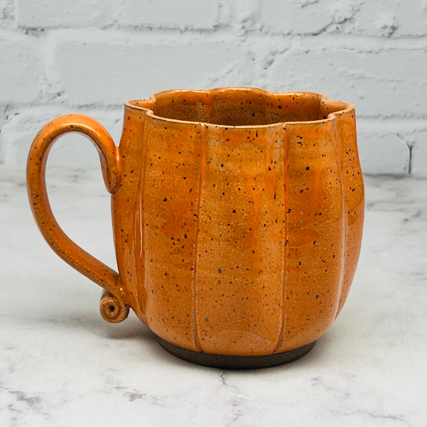 October Speckled Orange Pumpkin Mug Preorder