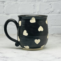 Black with Hearts Mug 2