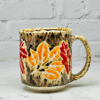 Cream with Fall Leaves Mug 2