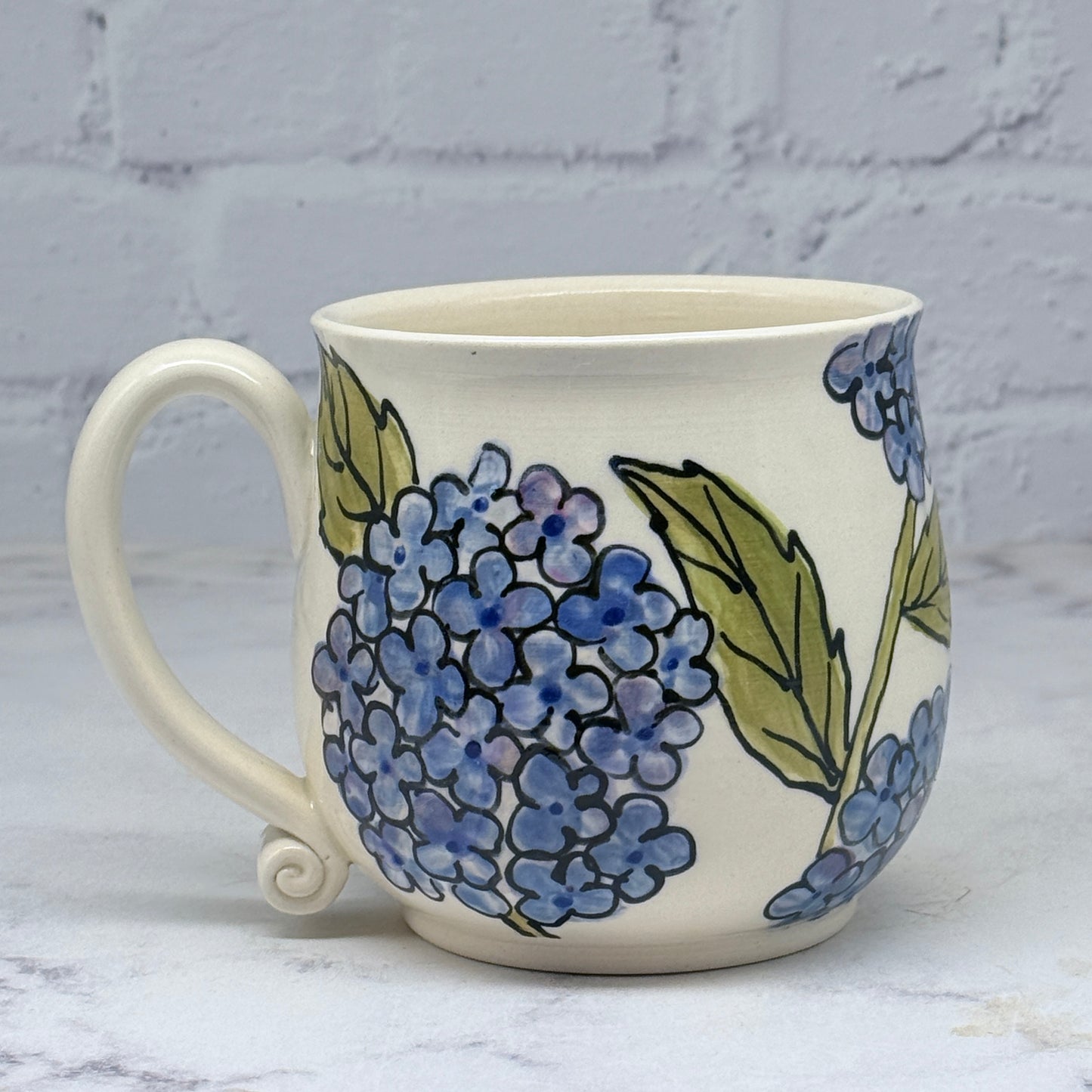 Hydrangea Watercolor Mug 2