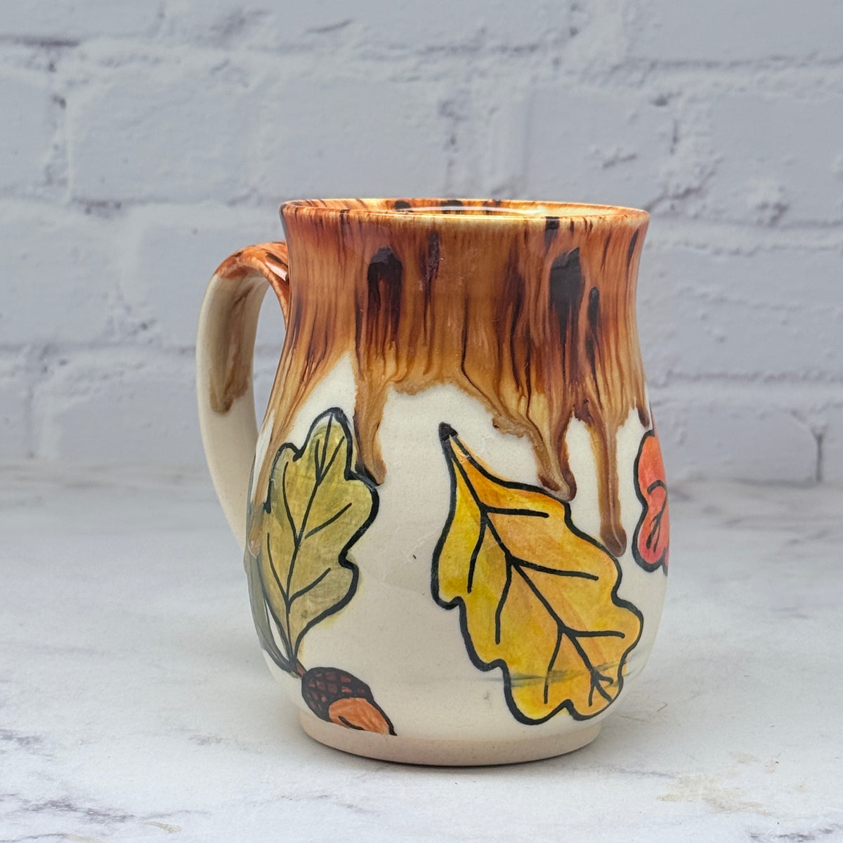 Fall Leaves Watercolor Mug 2