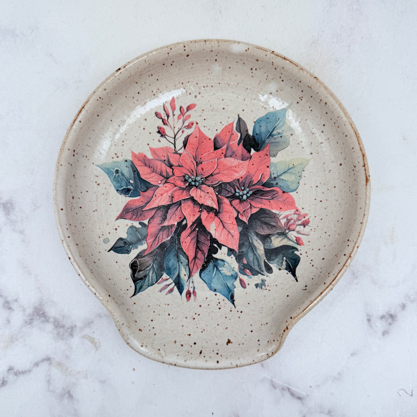 Poinsettia Spoon Rest