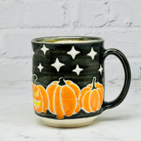 Black with Pumpkins Mug 3