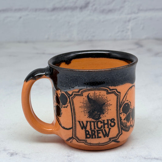 Orange & Black Halloween Espresso Mug 1