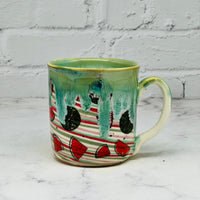 Green with Watermelons Marbled Mug 8