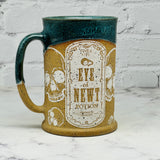 Green with Skulls Tall Mug 1