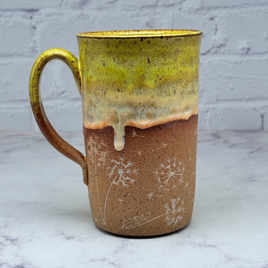 Yellow with Dandelions Mug 2