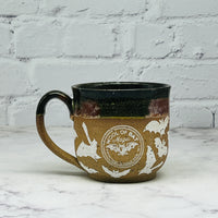 Black with Bats Teacup 1