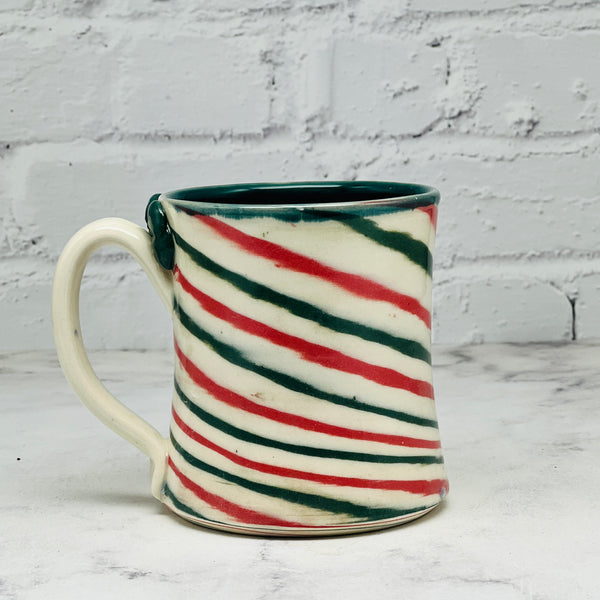 Teal Bow Marbled Mug 1