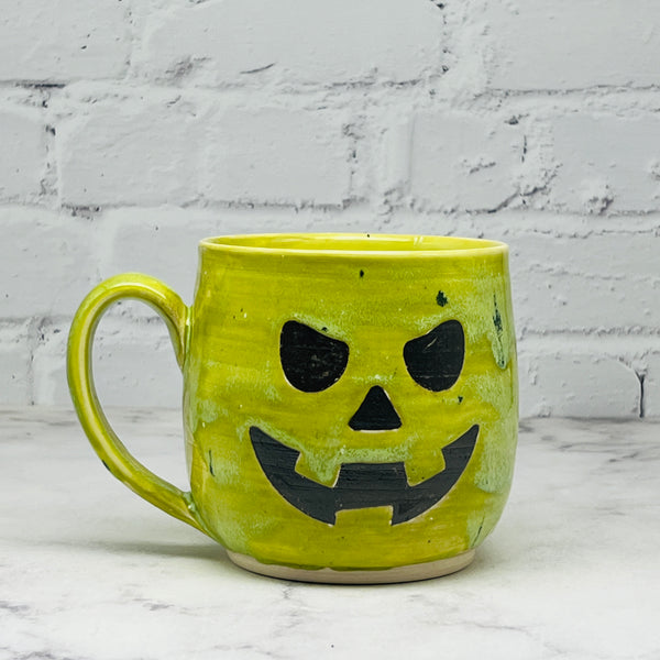 Green Jack-o-Lantern Mug 1