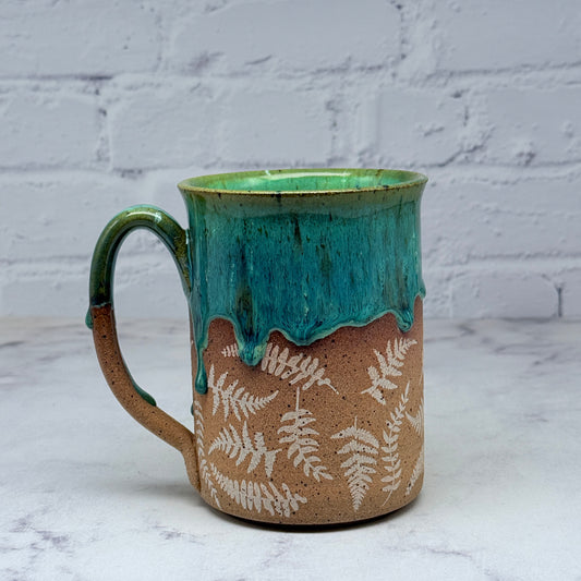 Green with Ferns Mug 2