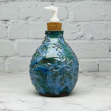 Blue with Raised Snowflakes Soap Dispenser