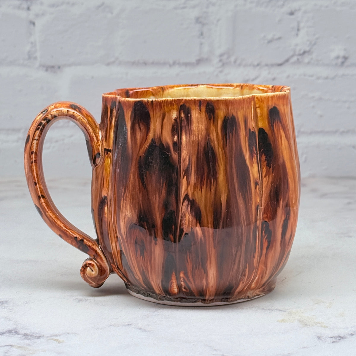 Speckled Orange Pumpkin Mug 3