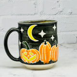 Black with Pumpkins Mug 3